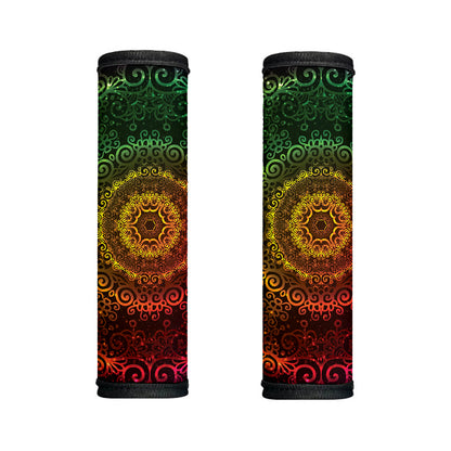 Colorful Gradient Mandala Print Handle Covers