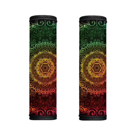 Colorful Gradient Mandala Print Handle Covers
