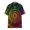 Colorful Gradient Mandala Print Hawaiian Shirt