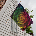 Colorful Gradient Mandala Print House Flag