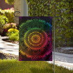 Colorful Gradient Mandala Print House Flag