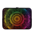 Colorful Gradient Mandala Print Laptop Sleeve