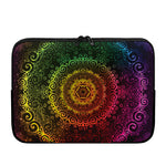 Colorful Gradient Mandala Print Laptop Sleeve