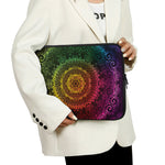 Colorful Gradient Mandala Print Laptop Sleeve