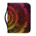Colorful Gradient Mandala Print Leather Bible Cover