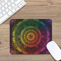 Colorful Gradient Mandala Print Mouse Pad