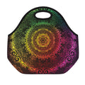 Colorful Gradient Mandala Print Neoprene Lunch Bag