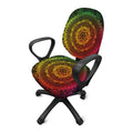 Colorful Gradient Mandala Print Office Chair Cover