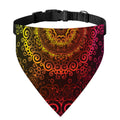 Colorful Gradient Mandala Print Over The Collar Dog Bandana