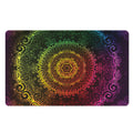 Colorful Gradient Mandala Print Polyester Doormat