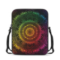 Colorful Gradient Mandala Print Rectangular Crossbody Bag