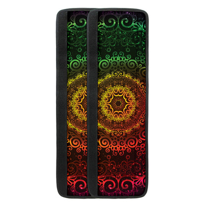 Colorful Gradient Mandala Print Refrigerator Handle Covers