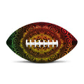 Colorful Gradient Mandala Print Rugby Ball