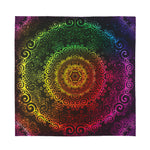 Colorful Gradient Mandala Print Silk Bandana
