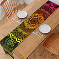 Colorful Gradient Mandala Print Table Runner