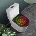 Colorful Gradient Mandala Print Toilet Lid Cover