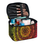 Colorful Gradient Mandala Print Travel Makeup Bag