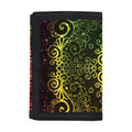 Colorful Gradient Mandala Print Trifold Wallet