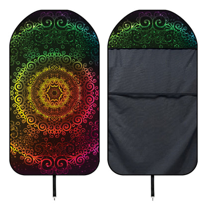 Colorful Gradient Mandala Print Waterproof Car Seat Cover
