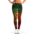 Colorful Gradient Mandala Print Women's Leggings