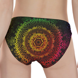 Colorful Gradient Mandala Print Women's Panties