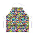 Colorful Graffiti Pattern Print Adjustable Apron