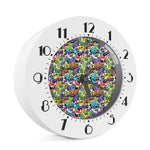 Colorful Graffiti Pattern Print Alarm Clock