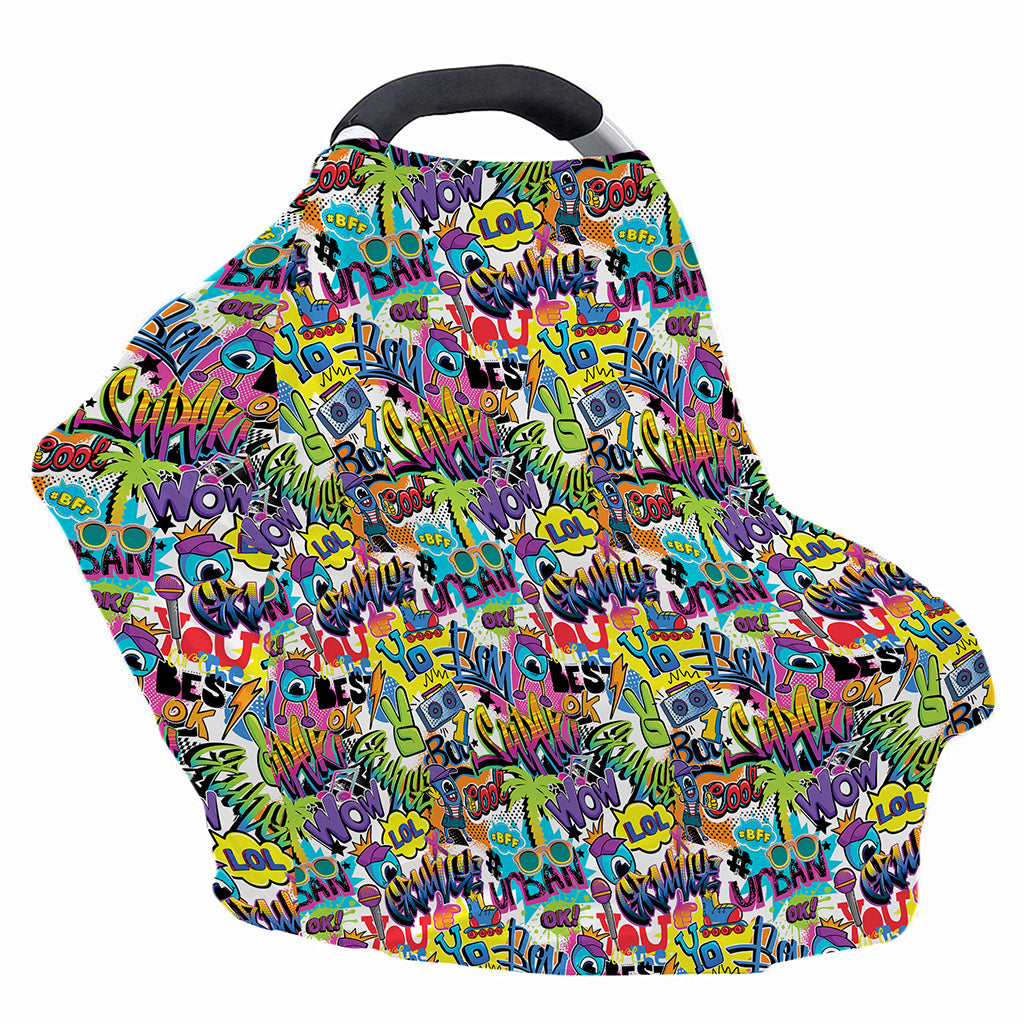 Colorful Graffiti Pattern Print Baby Seat Cover