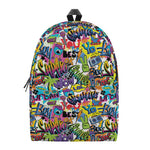 Colorful Graffiti Pattern Print Backpack
