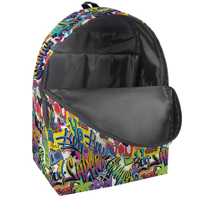 Colorful Graffiti Pattern Print Backpack