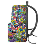 Colorful Graffiti Pattern Print Backpack