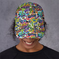 Colorful Graffiti Pattern Print Baseball Cap