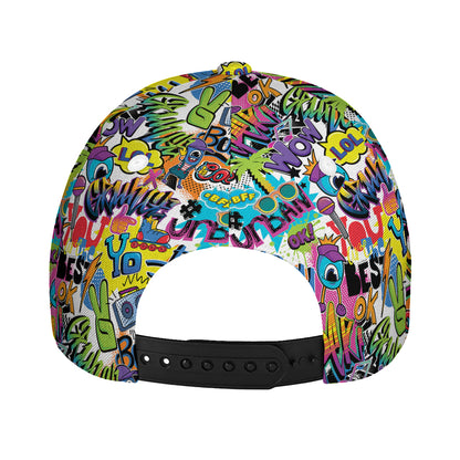 Colorful Graffiti Pattern Print Baseball Cap