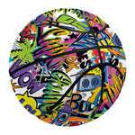 Colorful Graffiti Pattern Print Basketball