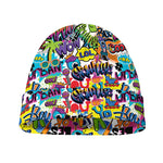 Colorful Graffiti Pattern Print Beanie