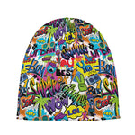 Colorful Graffiti Pattern Print Beanie