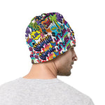 Colorful Graffiti Pattern Print Beanie