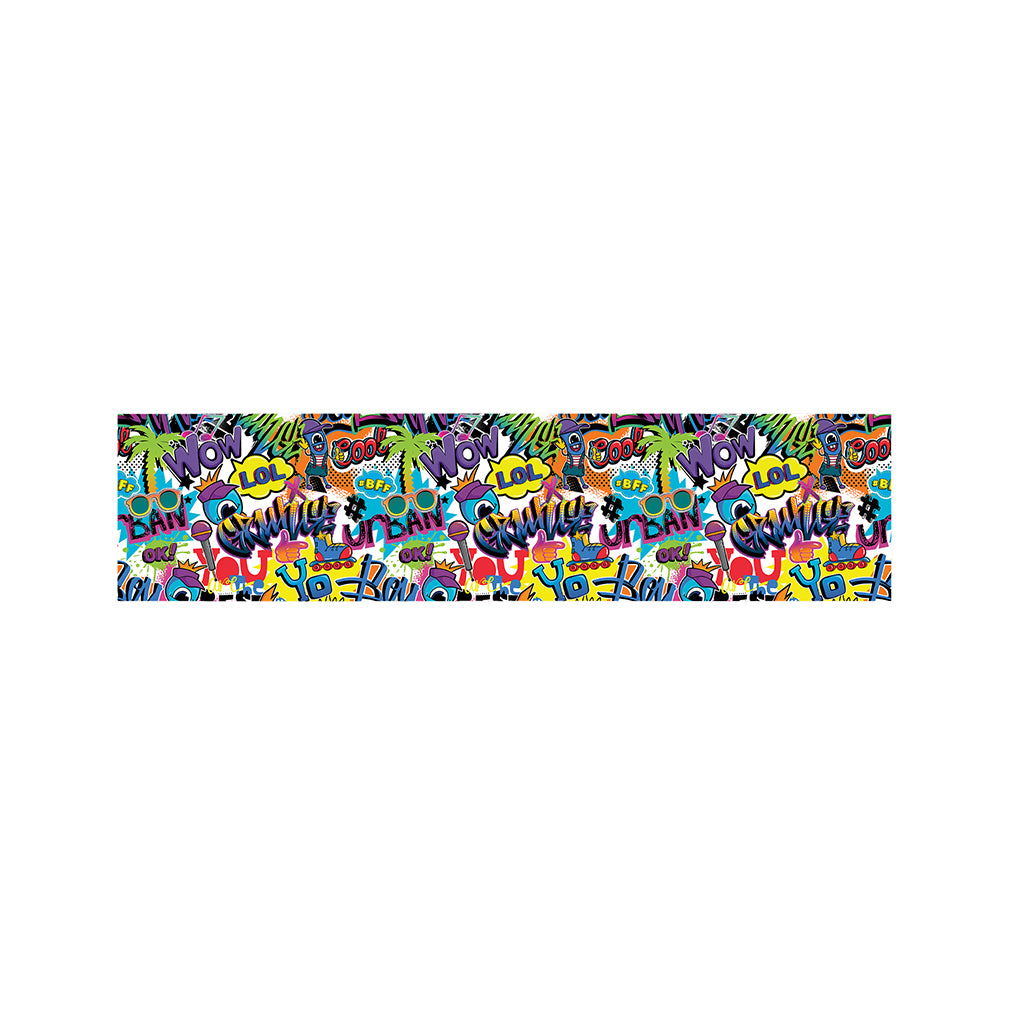 Colorful Graffiti Pattern Print Bed Runner