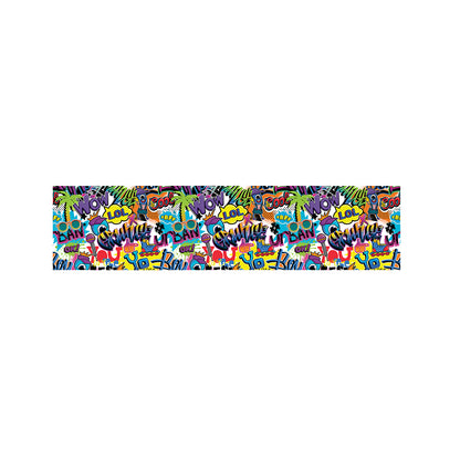 Colorful Graffiti Pattern Print Bed Runner
