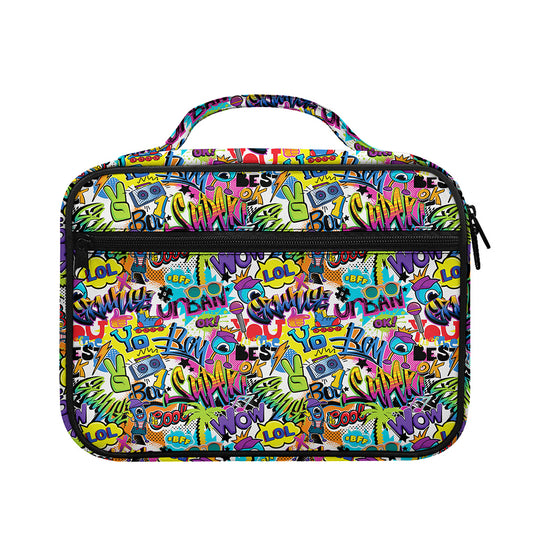 Colorful Graffiti Pattern Print Briefcase Bible Bag