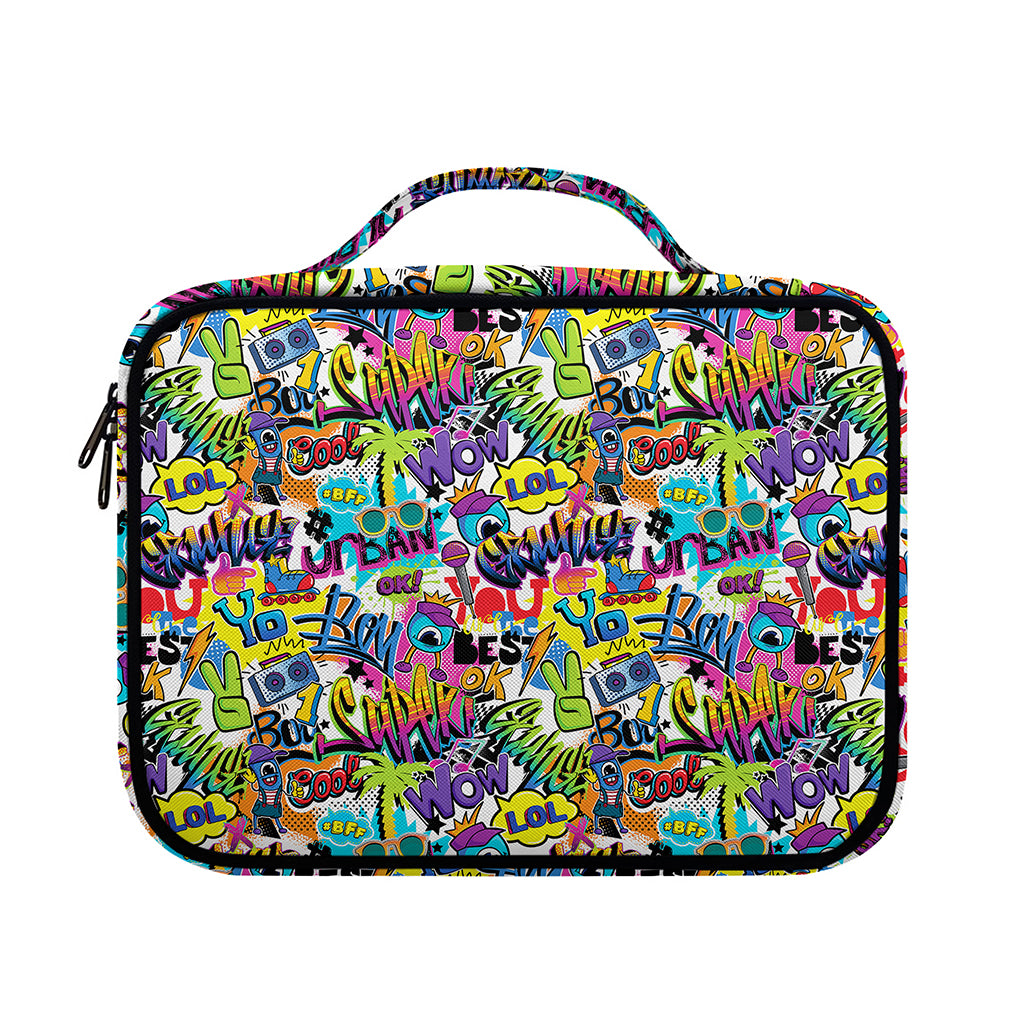 Colorful Graffiti Pattern Print Briefcase Bible Bag