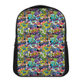 Colorful Graffiti Pattern Print Casual Backpack