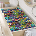 Colorful Graffiti Pattern Print Changing Pad Cover