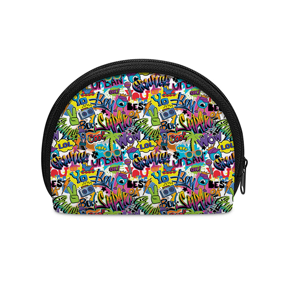Colorful Graffiti Pattern Print Coin Purse