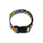 Colorful Graffiti Pattern Print Dog Collar