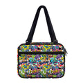 Colorful Graffiti Pattern Print Double Strap Bible Bag