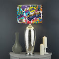 Colorful Graffiti Pattern Print Drum Lamp Shade