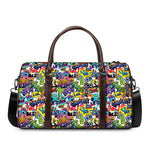 Colorful Graffiti Pattern Print Duffle Bag