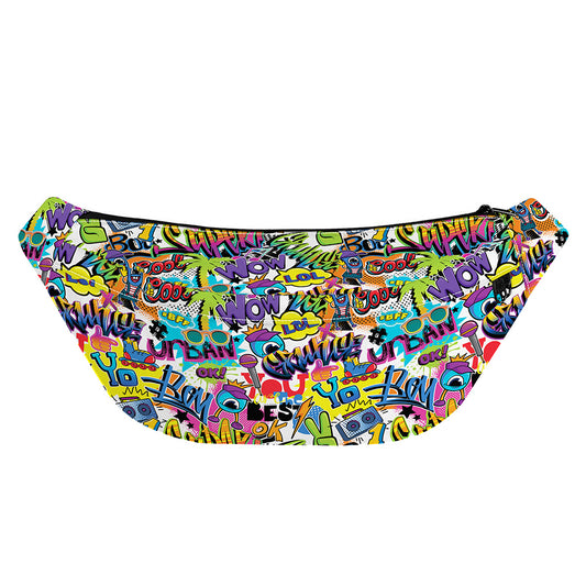 Colorful Graffiti Pattern Print Fanny Pack