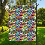 Colorful Graffiti Pattern Print Garden Flag